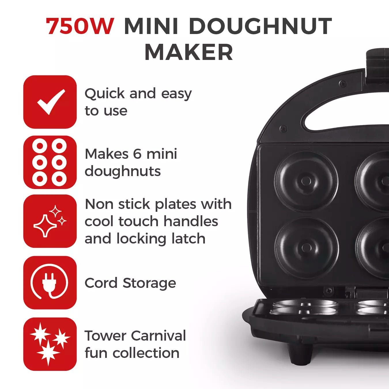 Mini Donut Maker for Irresistible Treats – Easy and Fun to Use