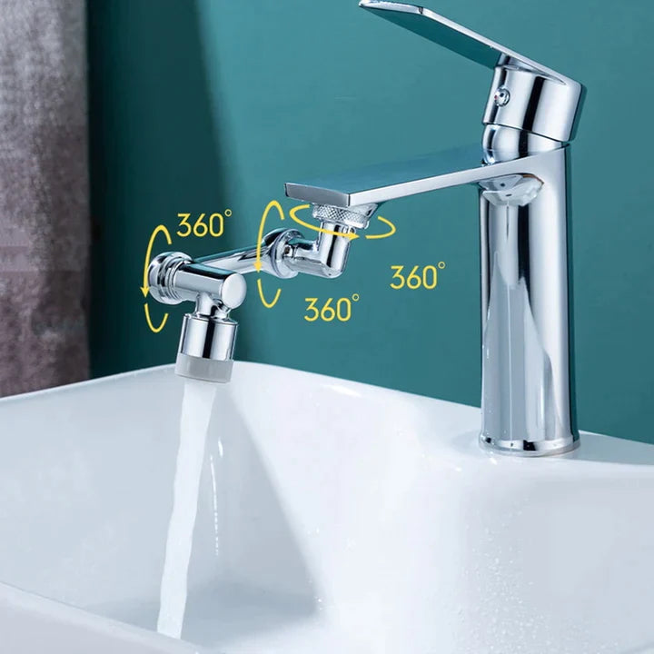 TwistFlow™ Faucet Extension — Effortless Cleaning that Reaches Every Corner Without the Strain