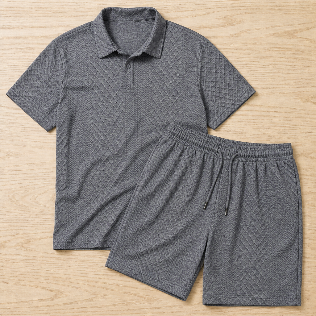 VeroLuxe™ Men’s Diamond Pattern Suit — Stay Cool, Sharp, and Unstoppable All Day Long