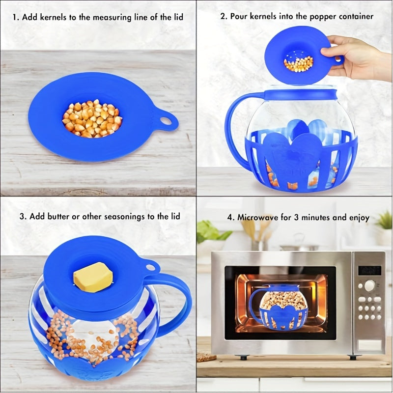 Borosilicate Glass Popcorn Maker for Microwave Use