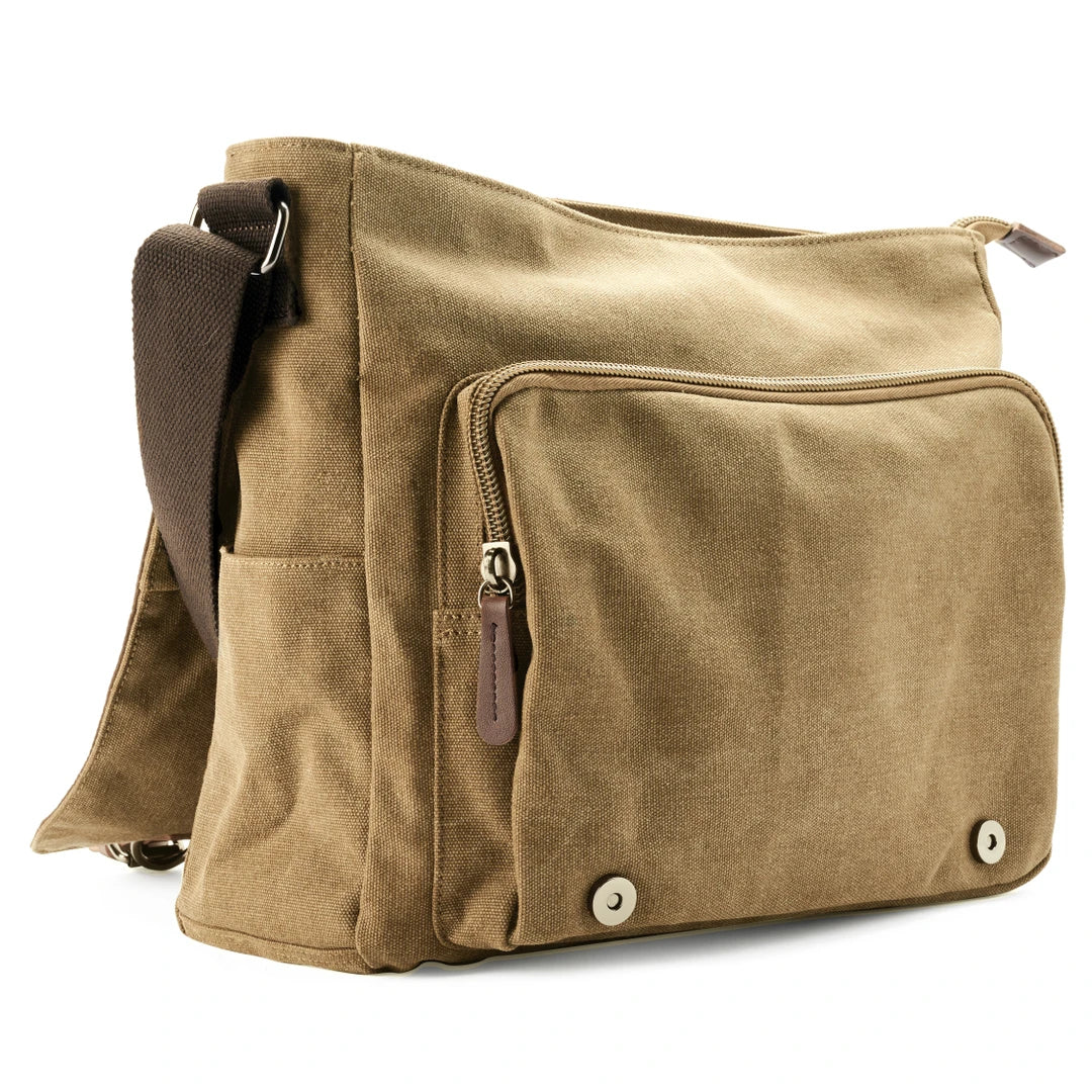 Stylish Canvas Shoulder Bag for Organized Travel