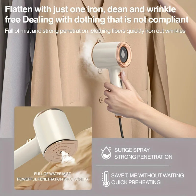 GlideSteam™ Handheld Finisher — Instantly Elevate Your Look with Wrinkle-Free Confidence