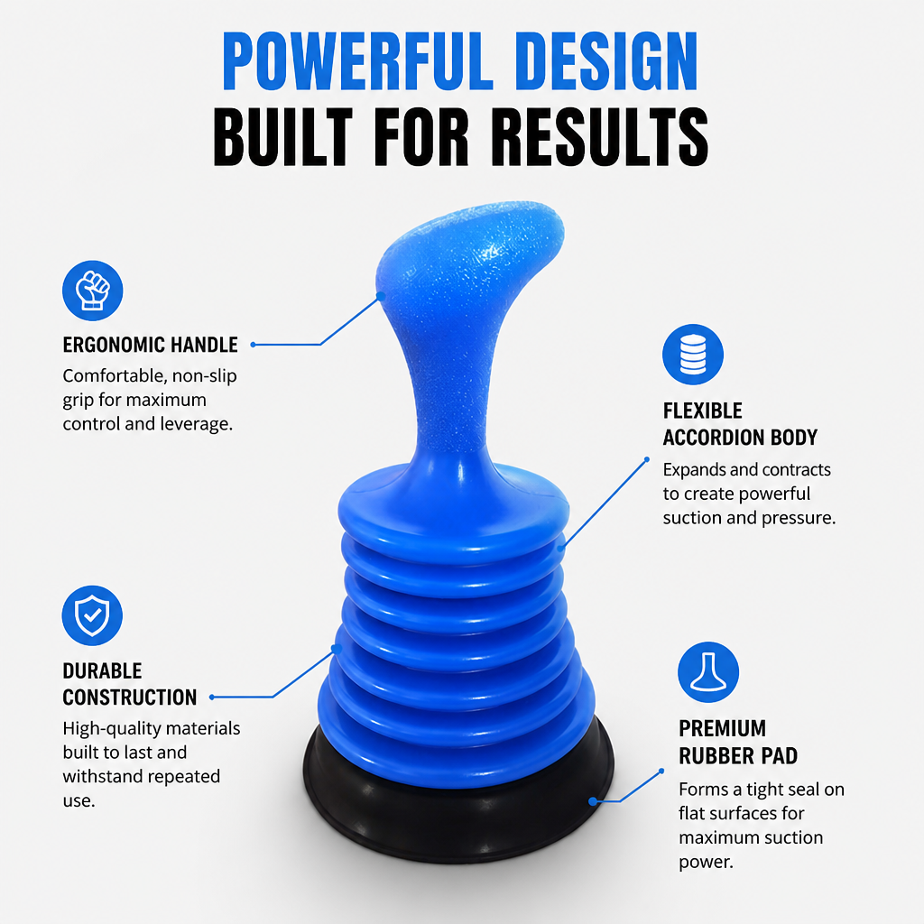 FlowForce™ — Crush Clogs Instantly for Drains That Flow Like New Every Time