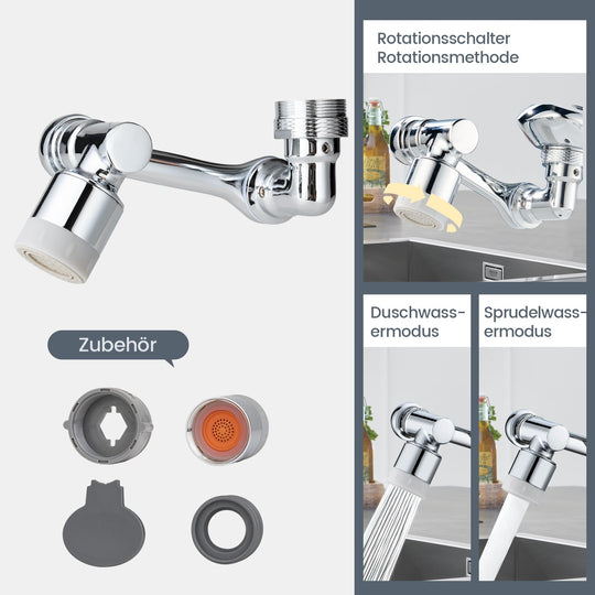 TwistTap™ - 1080 Degree Rotatable Extended Faucet