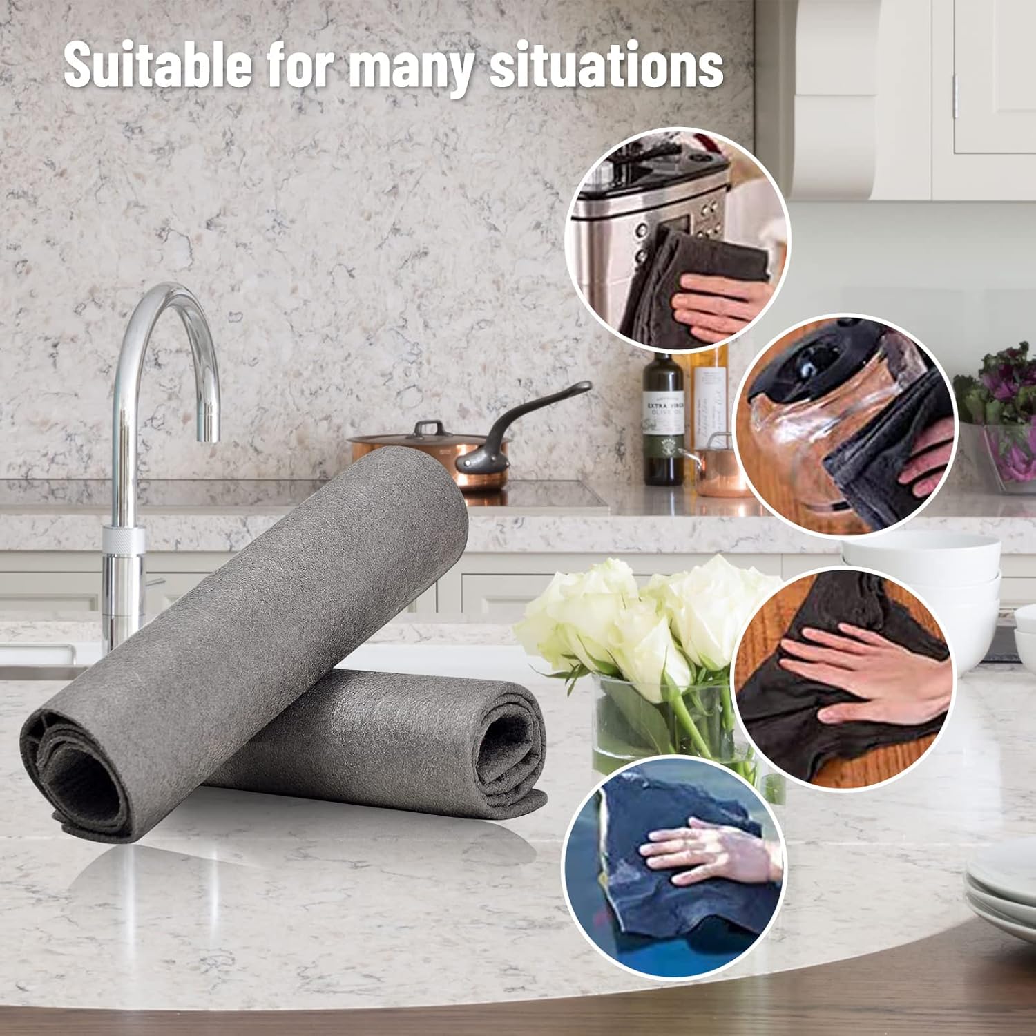 Streak-Free Glass Cleaning Cloth for Sparkling Clean Surfaces