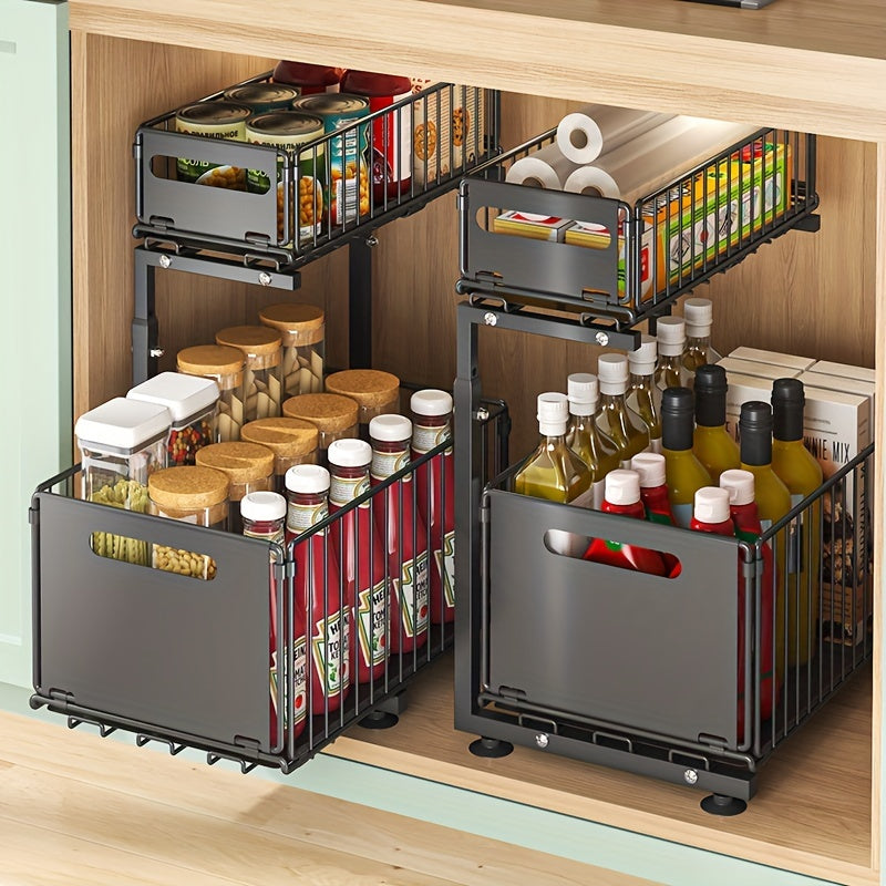 Expandable Kitchen Shelf with 2 Tiers