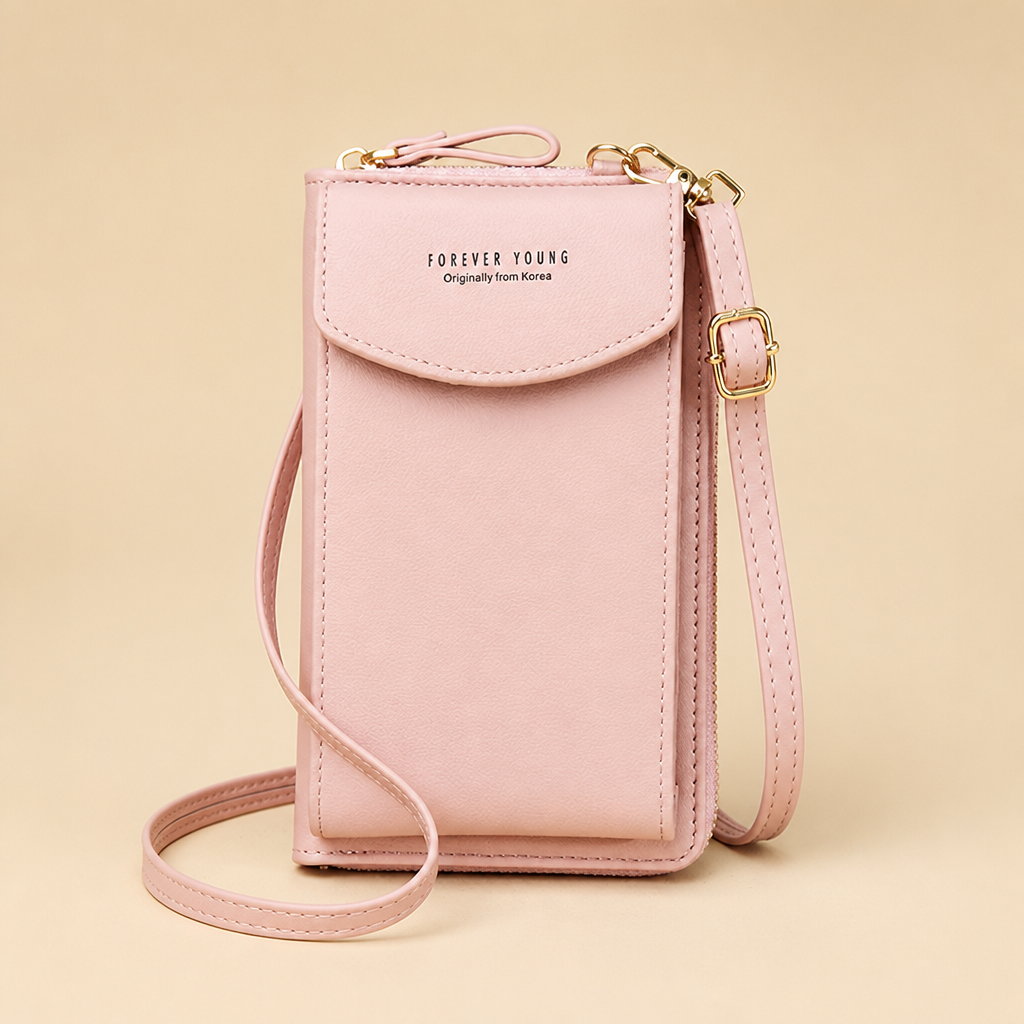 AeroStride™ – Slim Crossbody Phone Bag with Built-In Card Wallet