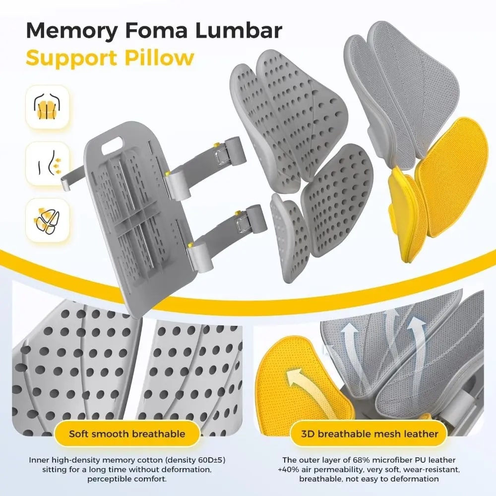 Comfort Pillow for Back Relief – Effortless, Relaxed Sitting All Day