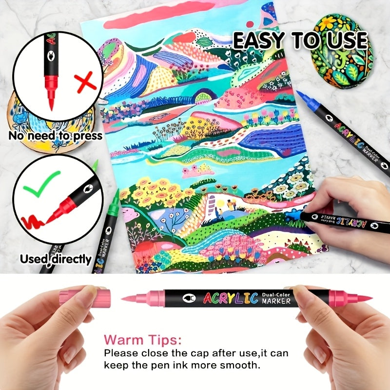 Set of 120 Acrylic Markers