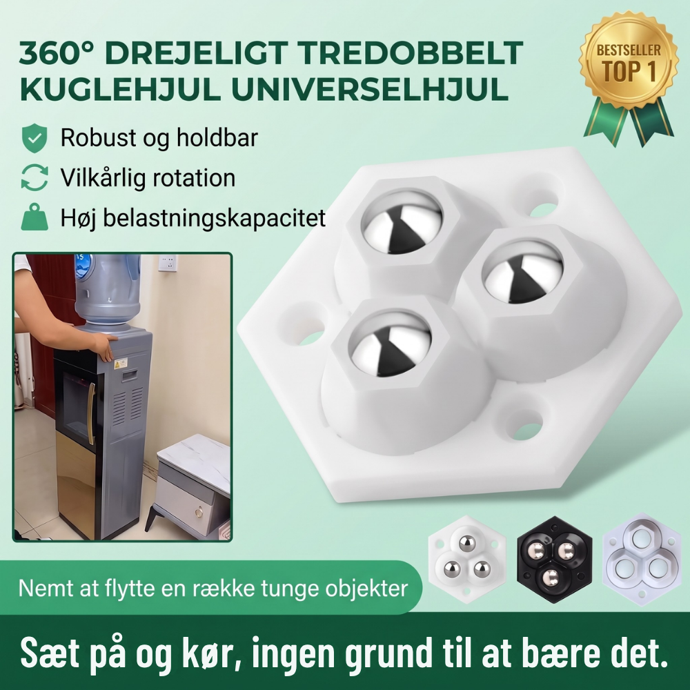 360° Furniture Casters with Ball Bearings
