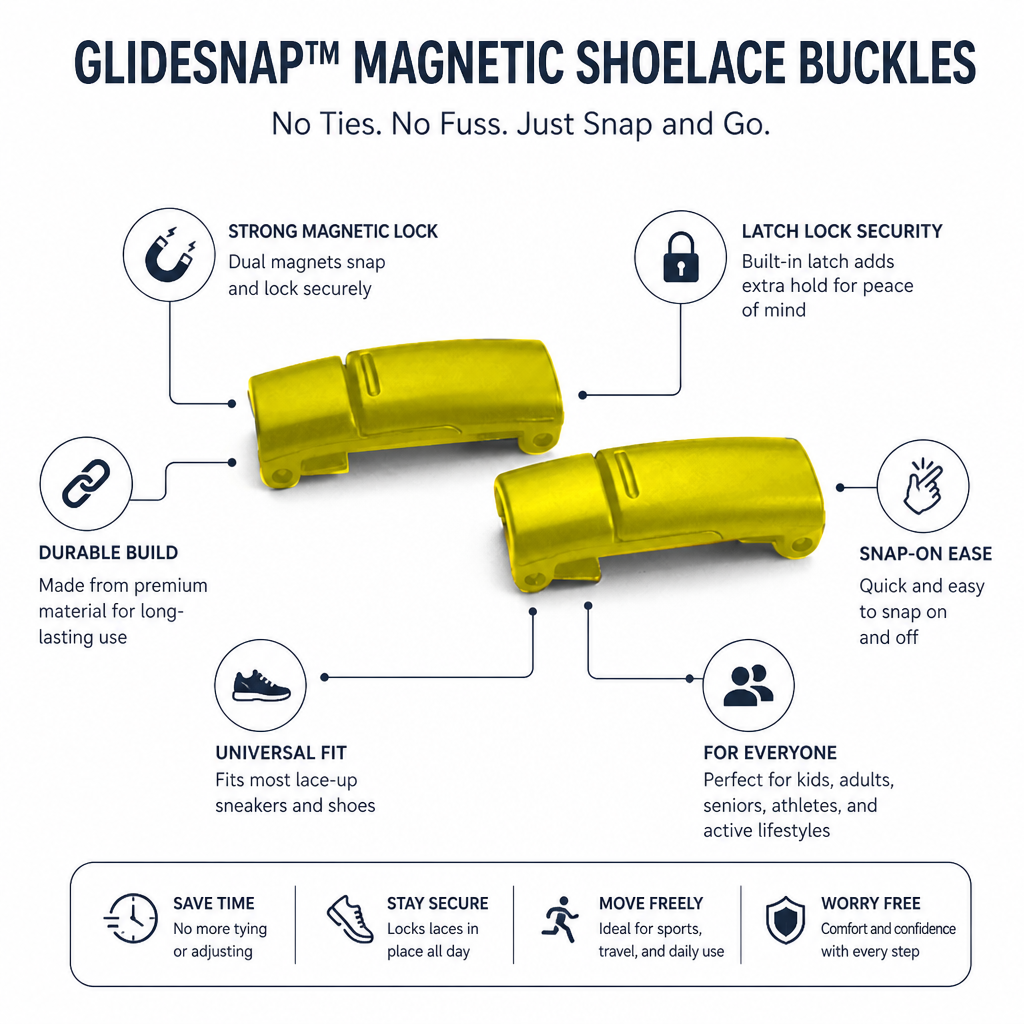 GlideSnap™ — Snap On Instant Comfort and Lock in Freedom All Day