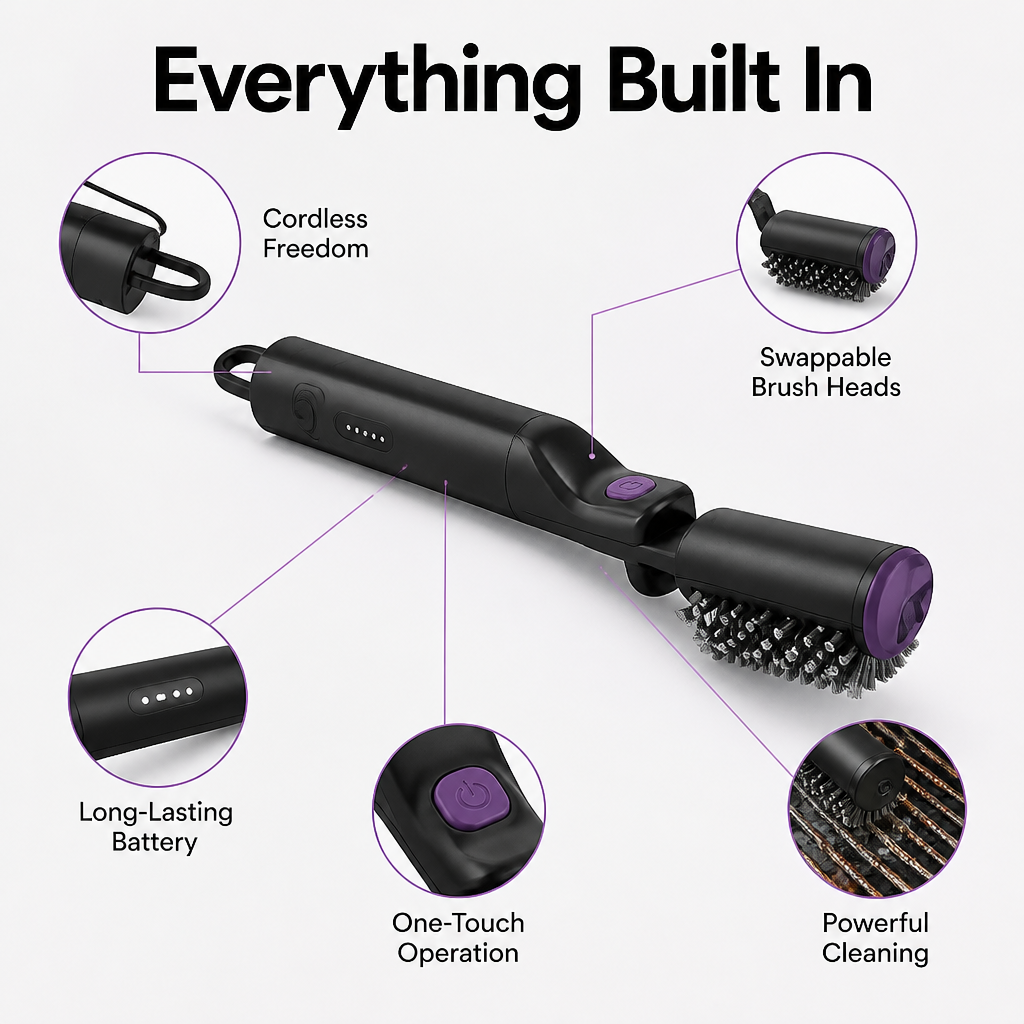 BlazeClean™ — Effortless Power That Lets You Own Every Grill Cleanup