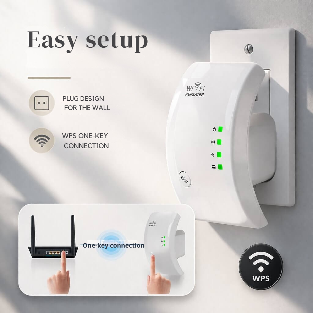 Signal Amplifier | Extended Range | Simple Plug and Play Installation | WiFiora