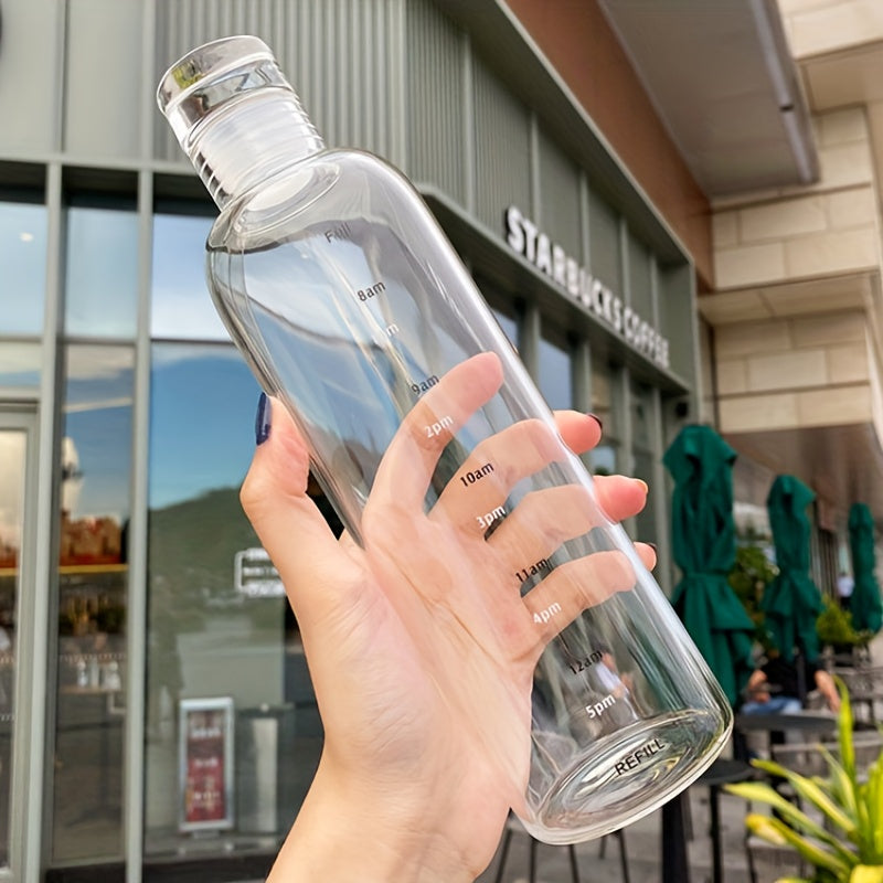 Water Bottle with Time Markers 500/700 ml