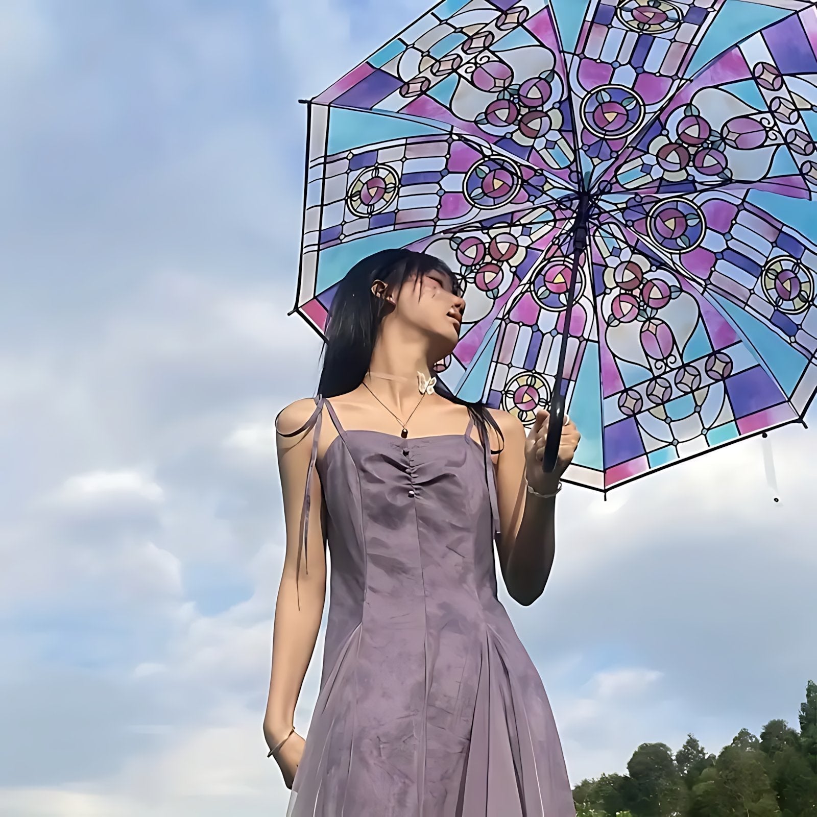 VitraLuxe™ Prism Umbrella — Turn Every Rainy Day into a Dazzling Style Celebration