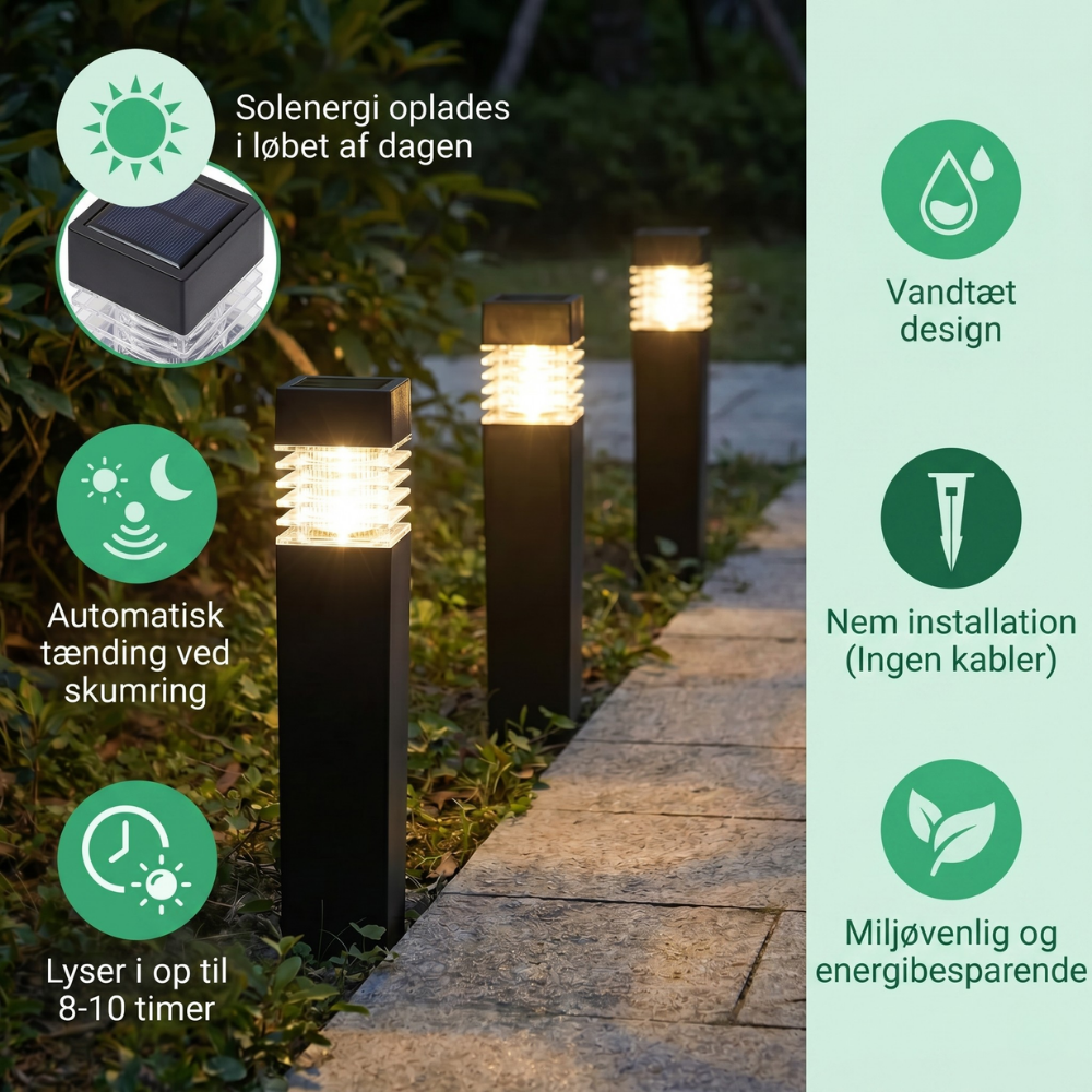 Solar Garden Path Light – Bright Outdoor Lantern