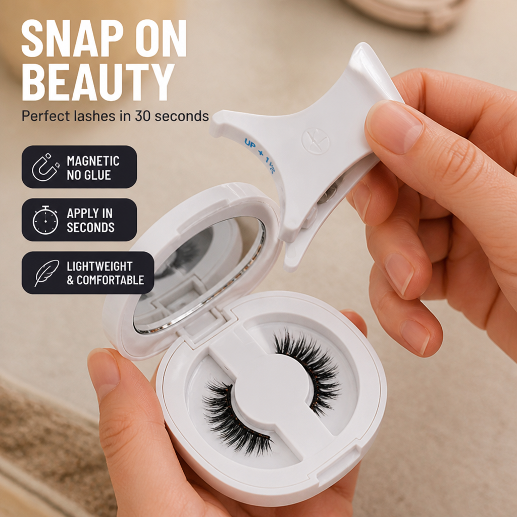 LushLure™ — Snap on Confidence with Perfect Lashes in 30 Seconds, No Glue Needed