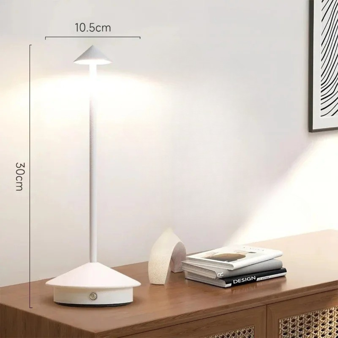 Rechargeable Cordless LED Table Lamp - Waterproof and Dimmable with USB-C
