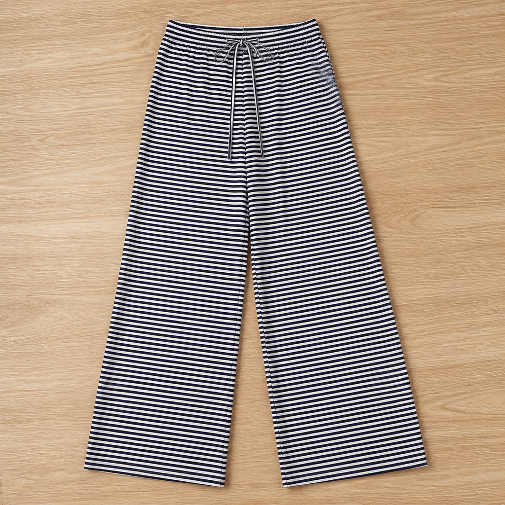 LuxeFlow™ Striped Knit Pants — Feel Unstoppable Freedom and Effortless Chic All Day Long