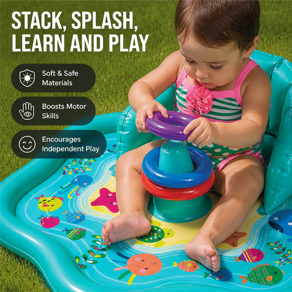SplashNest™ — Keep Your Baby Cool, Comfy, and Protected for Endless Sunny Smiles