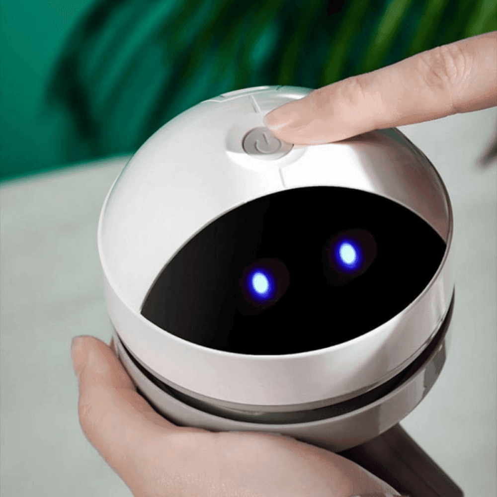 Rechargeable USB Desk Vacuum Robot for Simple Dust Removal