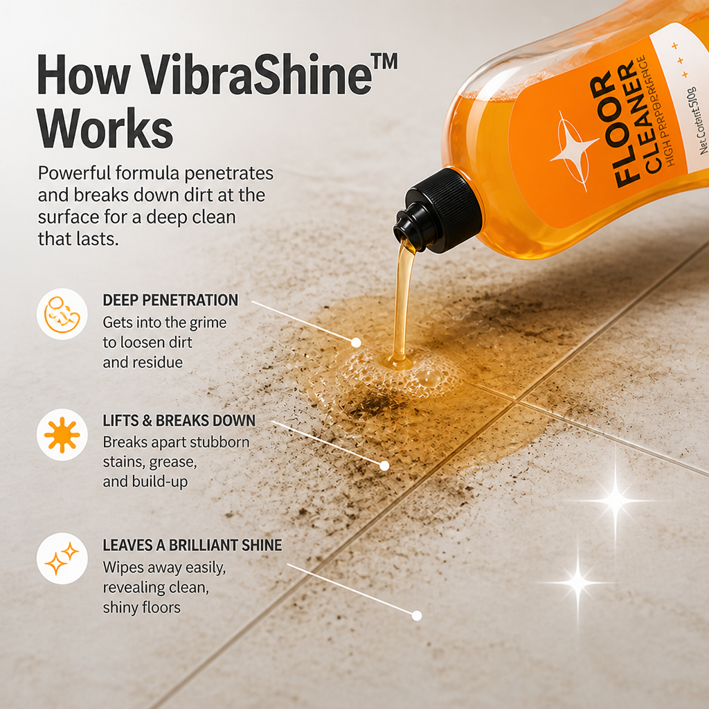 VibraShine™ — Walk on Floors That Glow with Confidence and Freshness Instantly