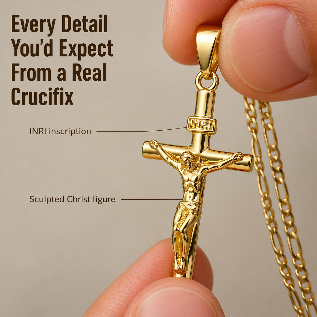 SolaraFaith™ — Wear a Crucifix That Won't Tarnish, Snap, or Turn Your Neck Green