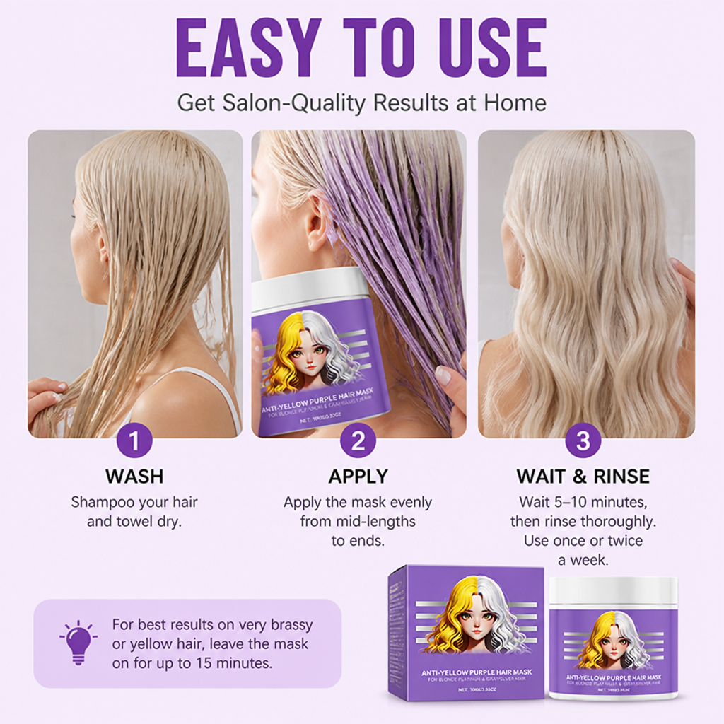 VioletLuxe™ — Transform Dull, Brassy Hair into Silky, Head-Turning Radiance