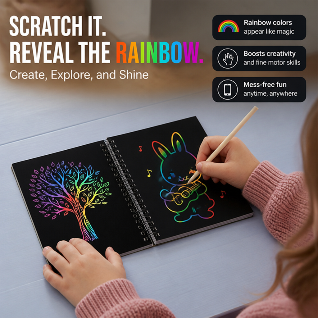 PrismSpark™ — Ignite Your Imagination with Every Vibrant Scratch
