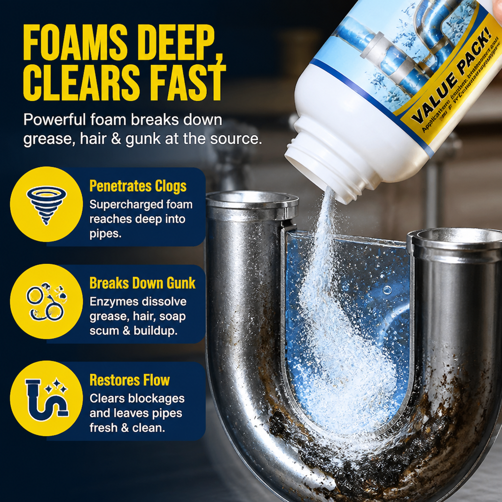 Drain Unblocker™ — Blast Away Clogs Fast and Breathe Fresh Again