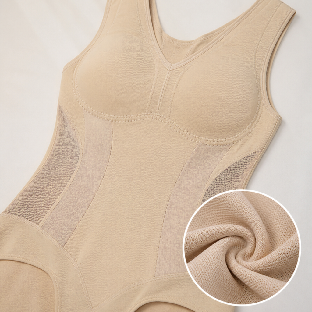 SilhouettaCurve™ – Seamless Full-Body Shaping Bodysuit with Tummy-Smoothing Panels