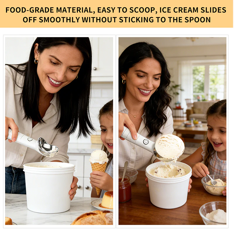 Heated Ice Cream Scoop – Serve Instantly