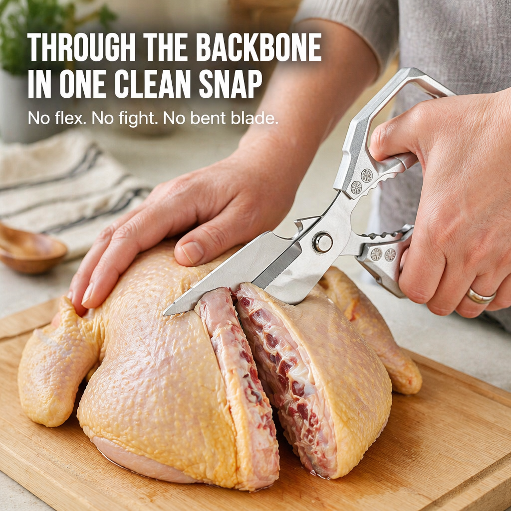 SharpEdgePro™ — Slice Through Chicken Bones, Shells & Herbs In One Snap