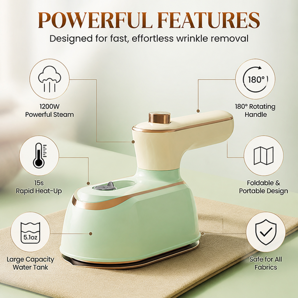 TitanSteam™ — Own Every Outfit with Speedy, Wrinkle-Free Confidence