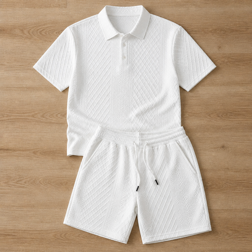 VeroLuxe™ Men’s Diamond Pattern Suit — Stay Cool, Sharp, and Unstoppable All Day Long