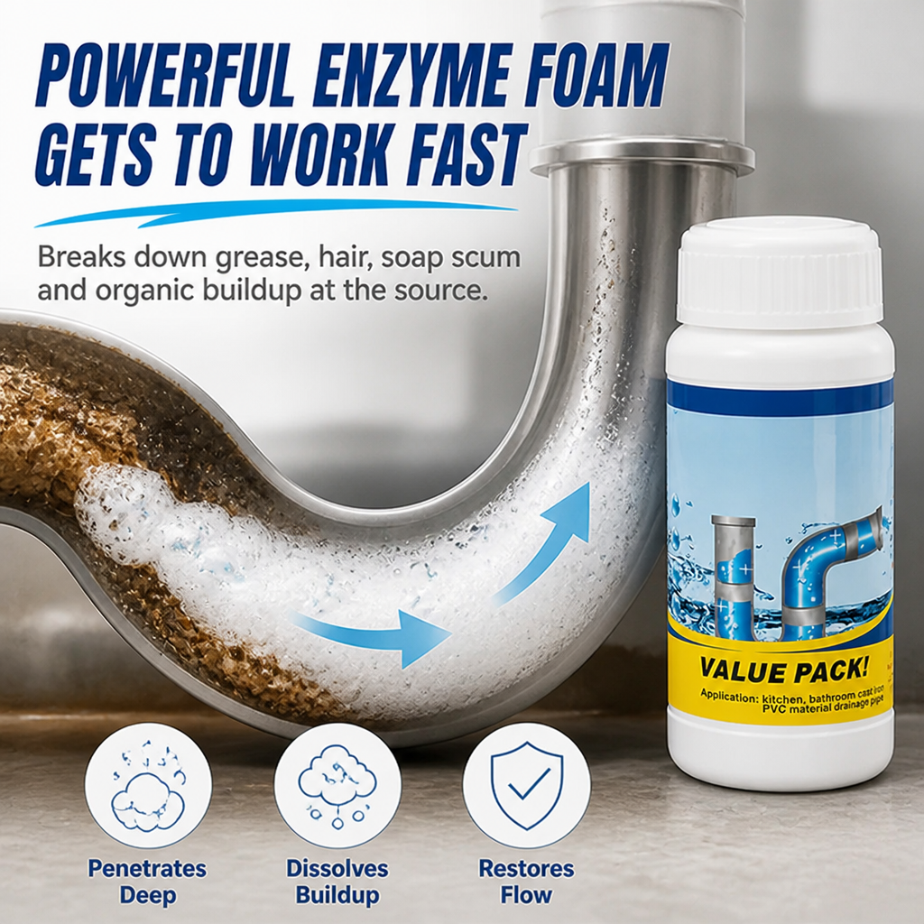 PureStream™ — Fast-Acting Foam That Frees Your Drains and Fights Odors Instantly