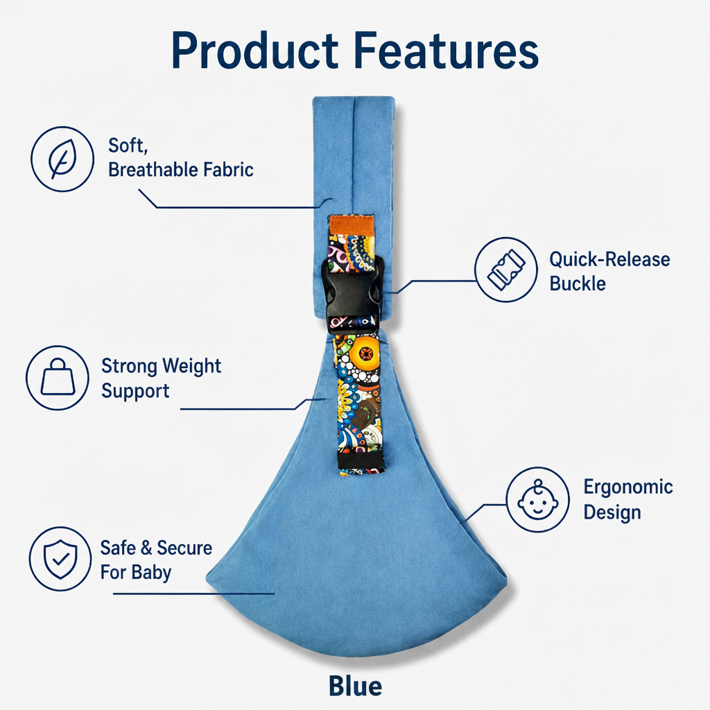 GlideNest™ BabySling — Feel the Joy of Hands-Free, Hug-Like Comfort Every Step of the Way