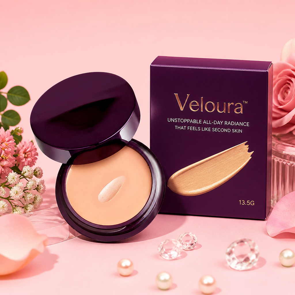 Veloura™ — Melt In Flawless, Skin-Loving Coverage That Won't Crease for 12 Hours
