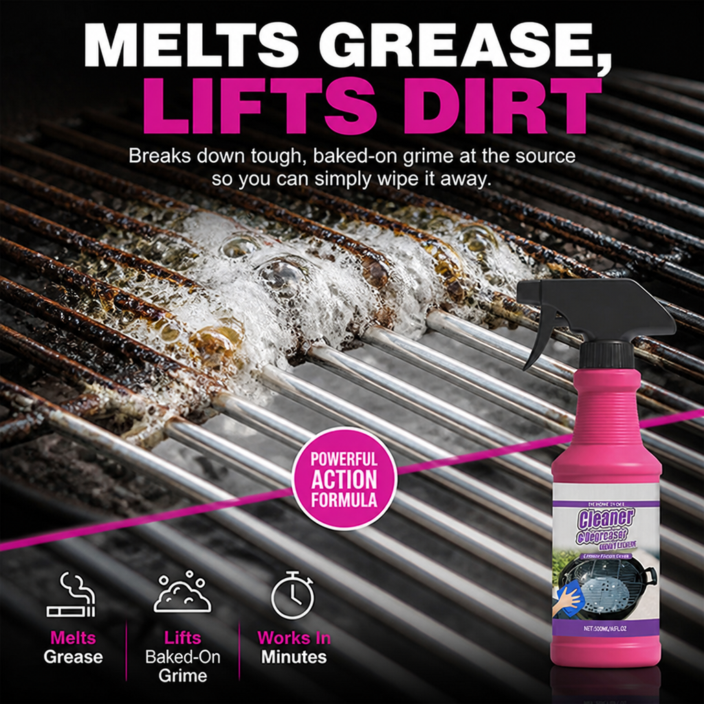 BlazeBright™ — Melt Away Grease Fast for a Grill That Shines with Pride