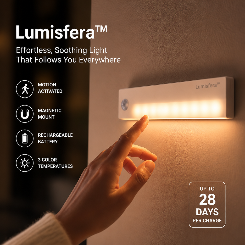 Lumisfera™ — Effortless, Soothing Light That Follows You Everywhere