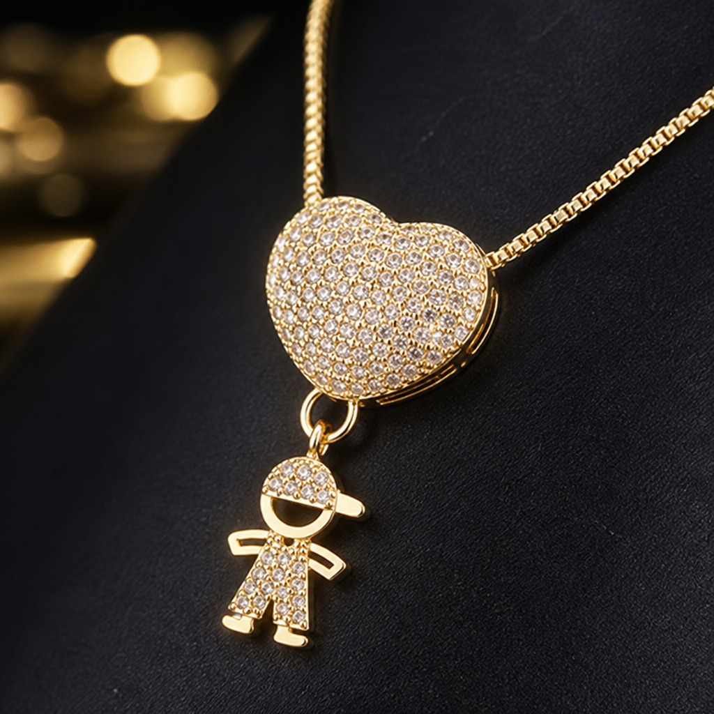 CelestaRay™ Necklace — Carry Your Children’s Love as a Radiant, Everlasting Embrace