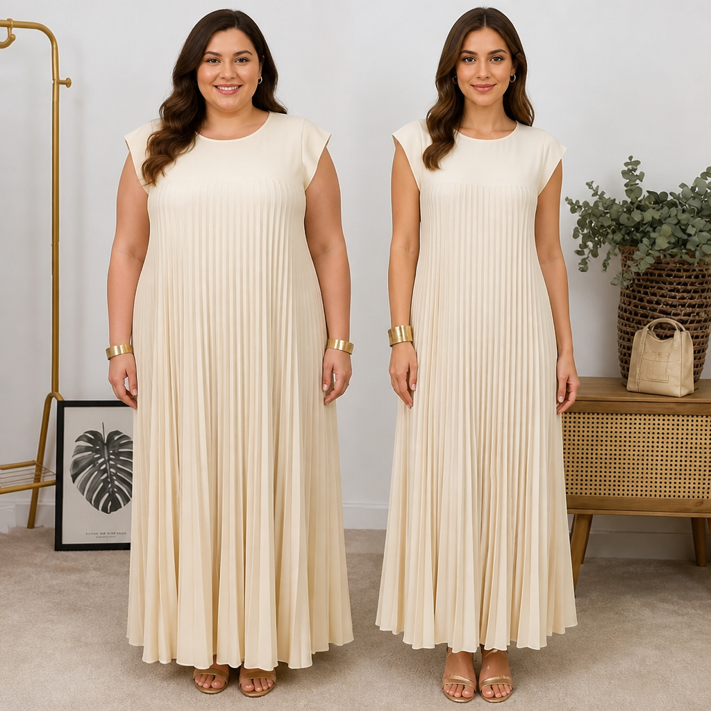 SeraphaBelle™ Pleated Maxi Dress — Embrace Confidence and Comfort That Moves With You All Day