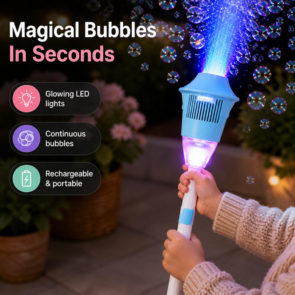 LumiBubbles™ — Ignite Outside Fun with Mesmerizing Glowing Bubbles That Kids Can’t Resist