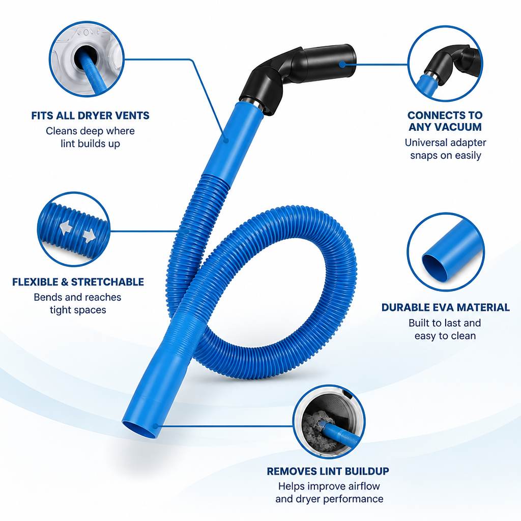FlowGuard™ — Instantly Breathe New Life into Your Dryer for Safer, Faster Loads