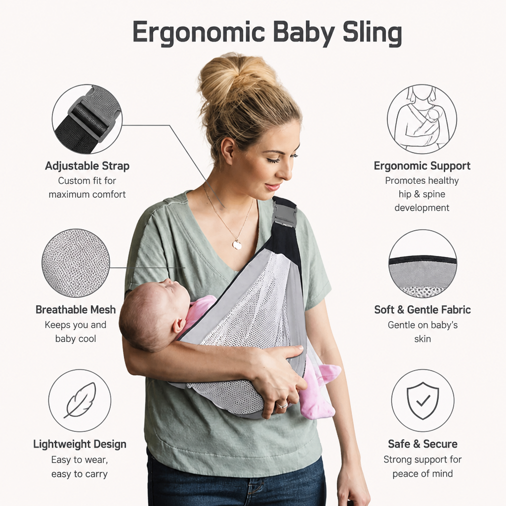 LumaNest™ Sling — Carry Longer, Feel Lighter, Bond Deeper