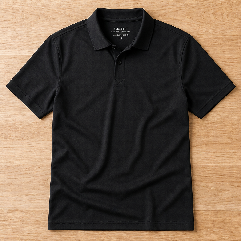 FlexZen™ – Performance Stretch Polo with Structured Collar