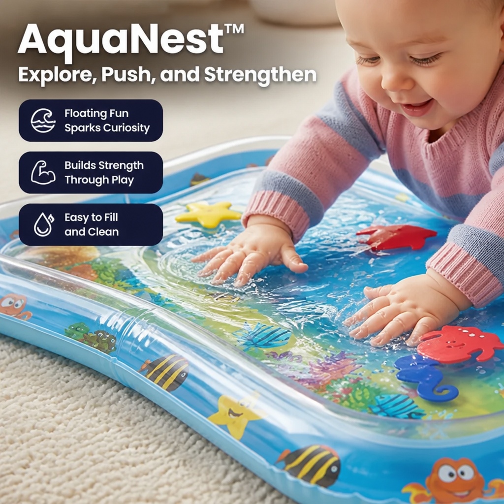 AquaNest™ — Transform Tummy Time into a Captivating Journey of Strength and Joy