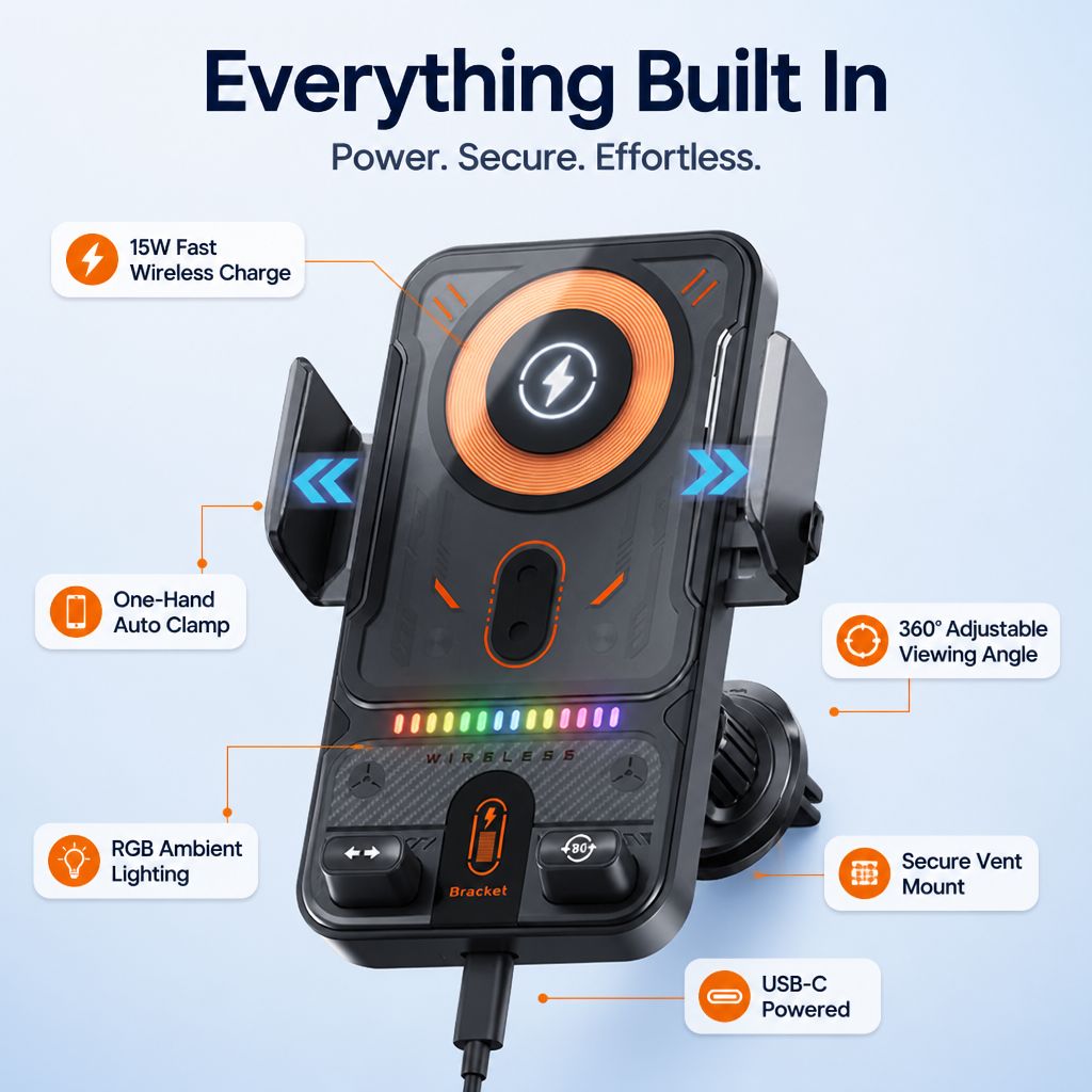 ChargeCruze™ — Stay Powered and Locked In for Safe, Hands-Free Driving