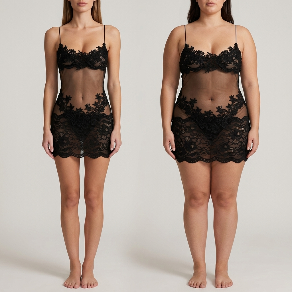 Vellora™ Midnight Lace Illusion Dress — Unleash Your Confidence with Feather-Light Elegance