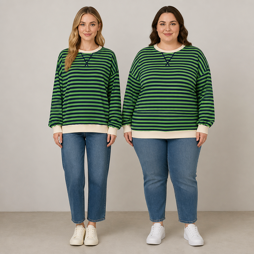 LuminaSoft™ Casual Long Sleeve Striped Shirt — Wrap Yourself in All-Day Softness and Timeless Style